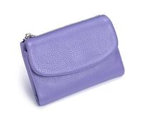 Generico Unisex Pebble Leather Wallet, Unisex Soft Pebble Leather Wallet, women Clutch Bags, Can Hold Coins, Id Cards (lavender purple)