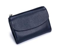 Generico Unisex Pebble Leather Wallet, Unisex Soft Pebble Leather Wallet, women Clutch Bags, Can Hold Coins, Id Cards (Deep blue)