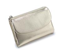 Generico Unisex Pebble Leather Wallet, Unisex Soft Pebble Leather Wallet, women Clutch Bags, Can Hold Coins, Id Cards (gold)