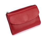 Generico Unisex Pebble Leather Wallet, Unisex Soft Pebble Leather Wallet, women Clutch Bags, Can Hold Coins, Id Cards (bright red)