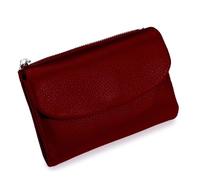 Generico Unisex Pebble Real Leather RFID Wallet, Unisex Pebble Leather Wallet, Zipper Wallets for Men, Short GenuineLeather Purse for Coins and Cards, Small Compact Bifold Pocket Purse (One-20)