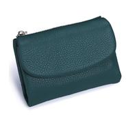 Generico Unisex Pebble Real Leather RFID Wallet, Unisex Pebble Leather Wallet, Zipper Wallets for Men, Short GenuineLeather Purse for Coins and Cards, Small Compact Bifold Pocket Purse (One-24)