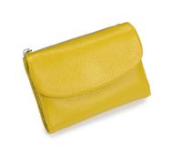 Generico Unisex Pebble Real Leather RFID Wallet, Unisex Pebble Leather Wallet, Zipper Wallets for Men, Short GenuineLeather Purse for Coins and Cards, Small Compact Bifold Pocket Purse (One-10)