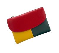 Generico Unisex Pebble Real Leather RFID Wallet, Unisex Pebble Leather Wallet, Zipper Wallets for Men, Short GenuineLeather Purse for Coins and Cards, Small Compact Bifold Pocket Purse (One-8)