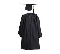 Generico Unisex Toga Laurea per Bambini, Set Abito da Laurea per Bambini 2024, Toga Laurea e Tocco Cappello Laurea Costume da Laureato per Bambini, Set da Laurea Abito con Cappello Nappa 2024