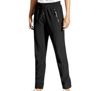 Generico Unisex Ultra Stretch Quick Drying Pants for Women Men, Waterproof Breathable Casual Pants (Black (Straight),L)