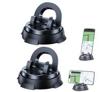 Generico Universal Car Phone Holder,360° Rotatable Mobile-Holders with Non-Slip Base,Dashboard Car Phone Holders with Strong Suction Cup,No Installation Required, Suitable for All Models