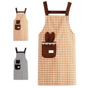 Generico Universal Grembiule da lavoro, Grembiule da cucina con tasche, Grembiule Scuola Infanzia per Cottura Giardinaggio Pittura BBQ Bar Panettiera, Taglia unica