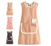 Generico Universal Grembiule da lavoro, Grembiule da cucina con tasche, Grembiule Scuola Infanzia per Cottura Giardinaggio Pittura BBQ Bar Panettiera, Taglia unica