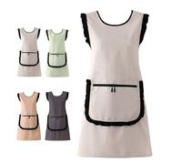 Generico Universal Grembiule da lavoro, Grembiule da cucina con tasche, Grembiule Scuola Infanzia per Cottura Giardinaggio Pittura BBQ Bar Panettiera, Taglia unica