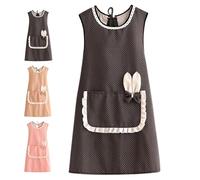 Generico Universal Grembiule da lavoro, Grembiule da cucina con tasche, Grembiule Scuola Infanzia per Cottura Giardinaggio Pittura BBQ Bar Panettiera, Taglia unica