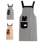 Generico Universal Grembiule da lavoro, Grembiule da cucina con tasche, Grembiule Scuola Infanzia per Cottura Giardinaggio Pittura BBQ Bar Panettiera, Taglia unica