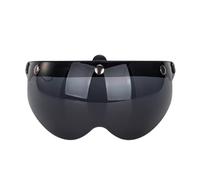 Generico Universal Motorcycles Retro Pilot-Style Standard 3 Snap-Button Visors Up Down Open Face Helmet Wind Shield Durable