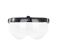Generico Universal Motorcycles Retro Pilot-Style Standard 3 Snap-Button Visors Up Down Open Face Helmet Wind Shield Durable
