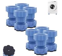 Generico Universal Shock-Absorbing Slip Base, Universal Heightening Pad for Washing Machine Base, for Washing Machines and Refrigerators, Heightening Pad, Proof and Silent(8 pc)