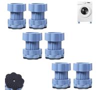 Generico Universal Shock-Absorbing Slip Base, Universal Heightening Pad for Washing Machine Base, for Washing Machines and Refrigerators, Heightening Pad, Proof and Silent(6 pc)