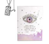 Generico Universe Has Your Back Oracle - Pocket Edition, carta rame, ideale per i principianti, include carte e collana