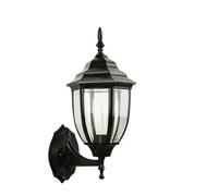 Generico UNIVERSO LAMPADA LANTERNA FARETTO DA MURO APPLIQUE DA GIARDINO E27 DA ESTERNO IP45 NERO