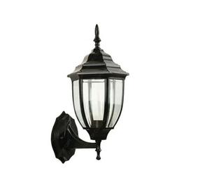 Generico UNIVERSO LAMPADA LANTERNA FARETTO DA MURO APPLIQUE DA GIARDINO E27 DA ESTERNO IP45 NERO