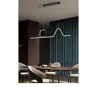 Generico UNIVERSO LAMPADARIO LED A SOSPENSIONE 46W MODERNO NERO LUCE FREDDA 6500K