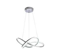Generico UNIVERSO LAMPADARIO LED A SOSPENSIONE MODERNO INTRECCIATO CON FINITURA CROMATA 60W 3000K - 4000K - 6500K (BIANCO CALDO)