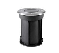 Generico UNIVERSO SEGNAPASSO PORTALAMPADA DA INTERRAMENTO CALPESTABILE CON LAMPADA GU10 5W IP65 (BIANCO CALDO)