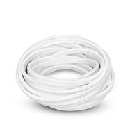 Generico UNIVERSO STRISCIA STRIP LED NEON FLEX 5 METRI DC 12V IMPERMEABILE DA ESTERNO IP65 MODELLABILE COLORI ASSORTITI (BIANCO CALDO)