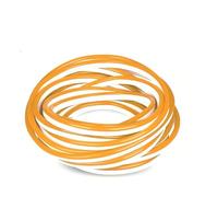 Generico UNIVERSO STRISCIA STRIP LED NEON FLEX 5 METRI DC 12V IMPERMEABILE DA ESTERNO IP65 MODELLABILE COLORI ASSORTITI (ARANCIONE)