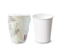 generico Unoforniture Bicchieri Bianchi Imbustati Singolarmente 240cc 1000pz