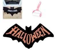 Generico Unwelcome Bat Door Mat,Bat Shaped Non-Slip Coir Rug Mats,Gothic Halloween Door Mat for Front Porch or Indoor Use,Funny Housewarming Gift for New Home,Bathroom,Bedroom and Kitchen