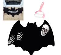 Generico Unwelcome Bat Door Mat,Bat Shaped Non-Slip Coir Rug Mats,Gothic Halloween Door Mat for Front Porch or Indoor Use,Funny Housewarming Gift for New Home,Bathroom,Bedroom and Kitchen