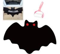 Generico Unwelcome Bat Door Mat,Bat Shaped Non-Slip Coir Rug Mats,Gothic Halloween Door Mat for Front Porch or Indoor Use,Funny Housewarming Gift for New Home,Bathroom,Bedroom and Kitchen