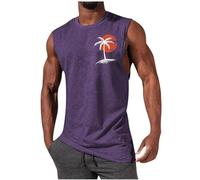 Generico Uomo Canotte Sportivo Bodybuilding Estiva Allenamento Canotte Muscolo Sportive Fitness Tank Top Ad Asciugatura Rapida Smanicato Cotone Canottiera Stringer Aderente Elasticizzato Running Vest