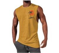 Generico Uomo Canotte Sportivo Bodybuilding Estiva Allenamento Canotte Muscolo Sportive Fitness Tank Top Ad Asciugatura Rapida Smanicato Cotone Canottiera Stringer Aderente Elasticizzato Running Vest