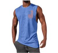 Generico Uomo Canotte Sportivo Bodybuilding Estiva Allenamento Canotte Muscolo Sportive Fitness Tank Top Ad Asciugatura Rapida Smanicato Cotone Canottiera Stringer Aderente Elasticizzato Running Vest