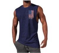 Generico Uomo Canotte Sportivo Bodybuilding Estiva Allenamento Canotte Muscolo Sportive Fitness Tank Top Ad Asciugatura Rapida Smanicato Cotone Canottiera Stringer Aderente Elasticizzato Running Vest