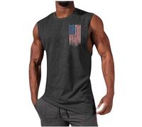 Generico Uomo Canotte Sportivo Bodybuilding Estiva Allenamento Canotte Muscolo Sportive Fitness Tank Top Ad Asciugatura Rapida Smanicato Cotone Canottiera Stringer Aderente Elasticizzato Running Vest