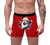 Generico Uomo Cotone Elasticizzato Mutande Uomo Taglie Forti Slip Rossi Uomo Natale Slipuomo Cotone Mutande per Uomo a Pantaloncino Uomo Slip Uomo Taglia M Regalo Natale Uomo Originale Set Natalizi