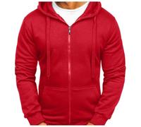 Generico Uomo Felpa con Cappuccio,Classica Casual Sweatshirt Zip da a Maniche Lunghe Giacca Lavora Senza Loose Fit Eleganti Pullover Tops Hoodie per Palestra, Jogging e Tempo Libero