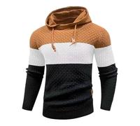 Generico Uomo Felpa con Cappuccio Traspirante Sportiva Felpe Zip da a Maniche Lunghe Giacca Lavora Senza Top Primavera Eleganti Pullover Tops Hoodie Morbido Capo Basic per Autunno