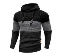 Generico Uomo Felpa con Cappuccio Traspirante Sportiva Felpe Zip da a Maniche Lunghe Giacca Lavora Senza Top Primavera Eleganti Pullover Tops Hoodie Morbido Capo Basic per Autunno