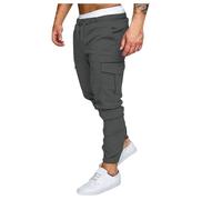 Generico Uomo Pantaloni Cargo,Pantaloni da Lavoro in Softshell Passeggio Leggeri Casual Baggy Tattici Militari con Tasche Multiple Combat Multitasche Skinny Fit per Jogging All'aperto