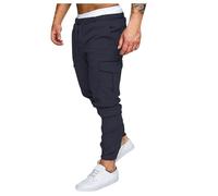 Generico Uomo Pantaloni Cargo,Pantaloni da Lavoro in Softshell Passeggio Leggeri Casual Baggy Tattici Militari con Tasche Multiple Combat Multitasche Skinny Fit per Jogging All'aperto