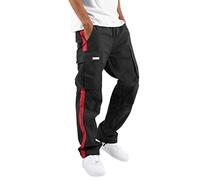 Generico Uomo Pantaloni Cargo Trekking da Lavoro Combattimento Hip Hop Gamba Larga Tattici Militari con Tasche Multiple Combat Multitasche Skinny Fit per Jogging All'aperto