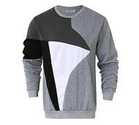 Generico Uomo Top Sweatshirt Invernale Solid Color Felpa Casual Leggera Pullover Cerniera Grafica Manica Lunga Activewear Felpe da Moda Sportiva Regali di Festa per Uomini
