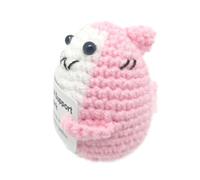 Genérico Uplifting Crochet Predatory Plush - Foglio di note con messaggio ispiratore, statuetta di creatura marina fatta a mano, regalo confortante, ora di sdraiarsi e coccolarsi dallo stress compagno
