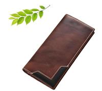 Generico Upliftjoys Cowhide Vintage Wallet, Upliftjoys Wallet, 4 Banknote Slots,1 Transparent Card Slot, 10 Regular Card Slots (C#4)