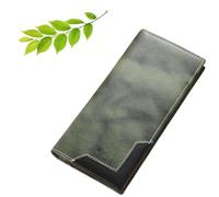 Generico Upliftjoys Cowhide Vintage Wallet, Upliftjoys Wallet, 4 Banknote Slots,1 Transparent Card Slot, 10 Regular Card Slots (C#5)
