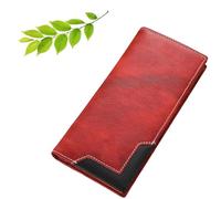 Generico Upliftjoys Cowhide Vintage Wallet, Upliftjoys Wallet, 4 Banknote Slots,1 Transparent Card Slot, 10 Regular Card Slots (C#6)