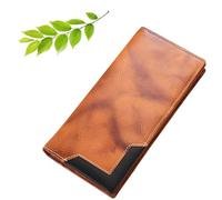 Generico Upliftjoys Cowhide Vintage Wallet, Upliftjoys Wallet, 4 Banknote Slots,1 Transparent Card Slot, 10 Regular Card Slots (C#3)